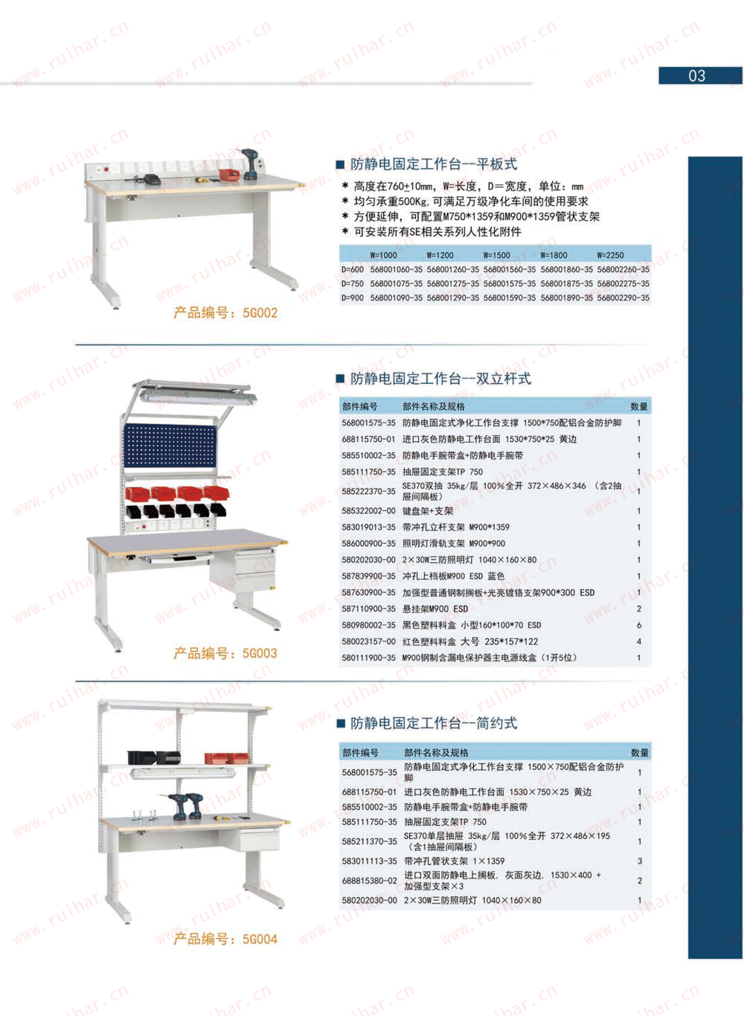 固定式防靜電式作臺(tái)，SEG-08-A，SEG-08-B，SEG-08-C，SEG-08-D，森億